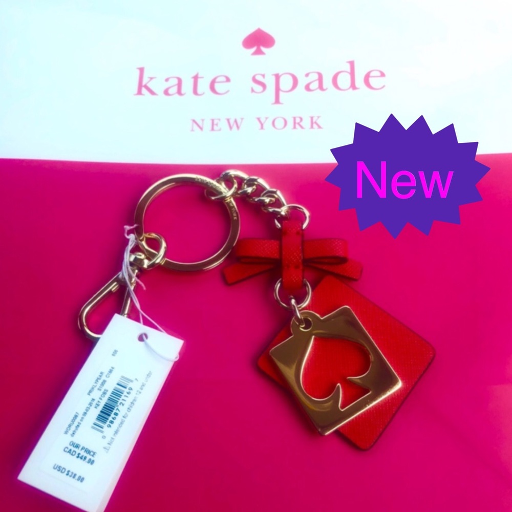 Kate Spade New York Leather Keyfob Keychain - Picture 3 of 6